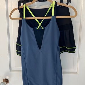 Lucky In Love Tennis Outfit, Skirt and Tank , Both Size small